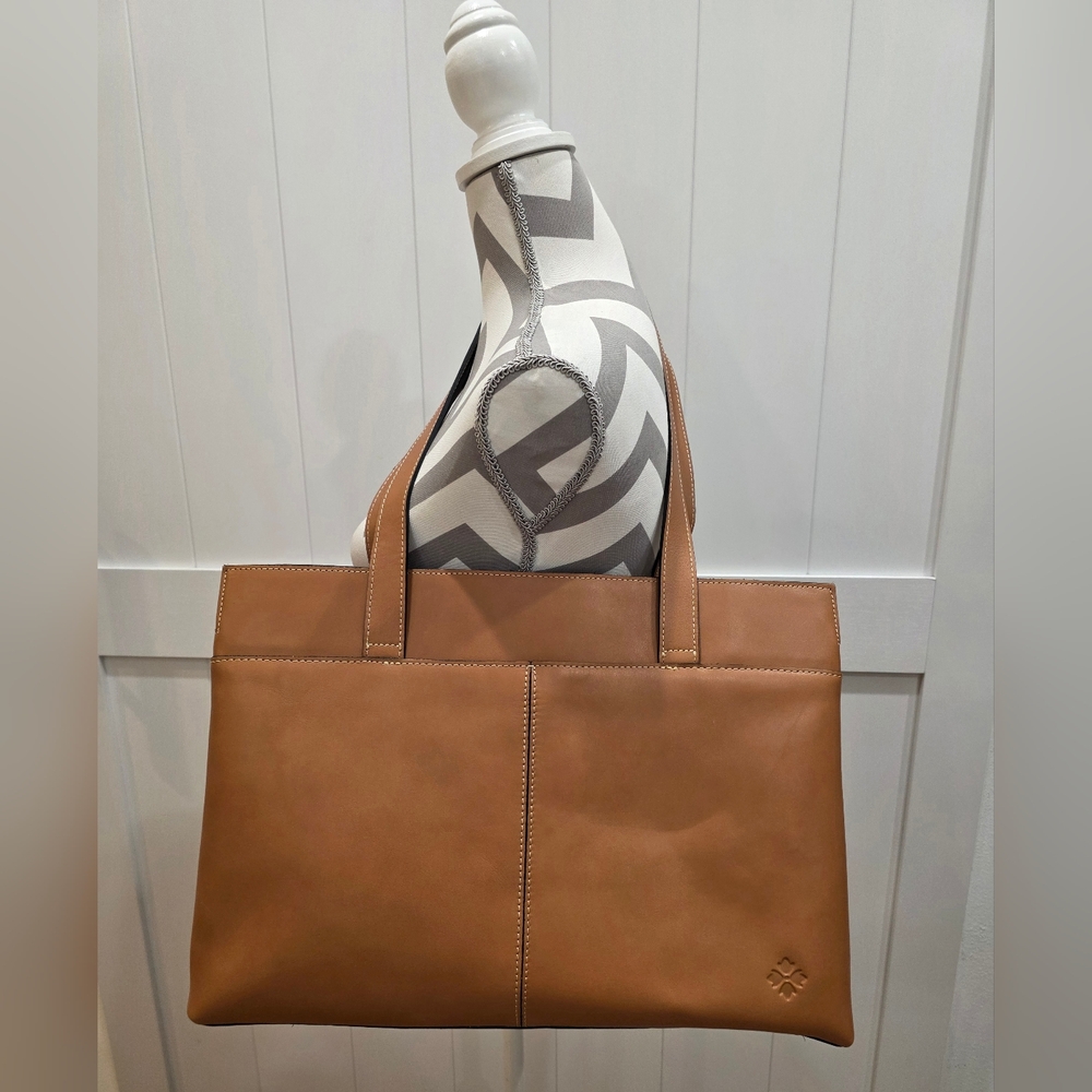 Patricia Nash 100% Leather Bag Hazelnut - Picture 12 of 16